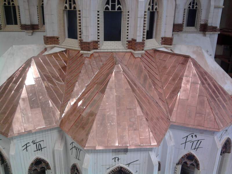 da war das dach fast fertig