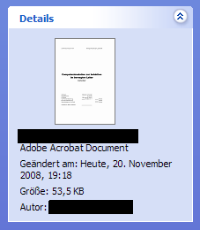Dateivorschau der Adobe Reader ShellExtension
