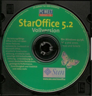 StarOffice kostenlos auf CD